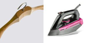 ατμοσίδερο - σίδερο ατμού σε μαύρο και ροζ χρώμα gruppe