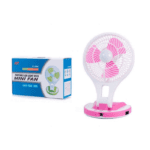 επαναφορτιζόμενος με LED φωτιστικό Φορητός ανεμιστήρας